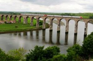 The famous viaduct over the River Tweed is in full view from Tweed View Care Home